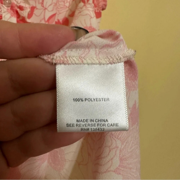 ModCloth Bit of Frill Sleeveless Top Blouse Small Pink Floral - Picture 8 of 11